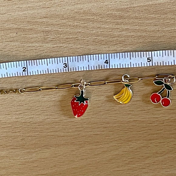 Stainless Steel Fruit Charm Bracelet - Picture 5 of 6